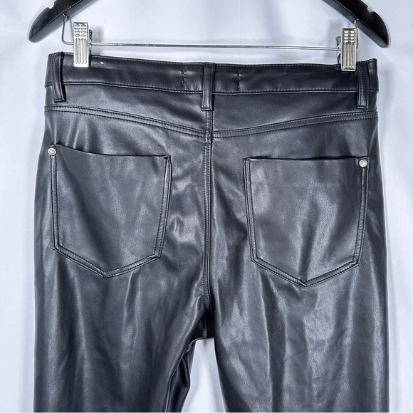 Zara Faux Leather Pants Rockstar Girlfriend Baddie Downtown Girl Gothcore - Picture 10 of 11